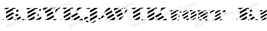 REYKJAVIKfont Regular字体转换